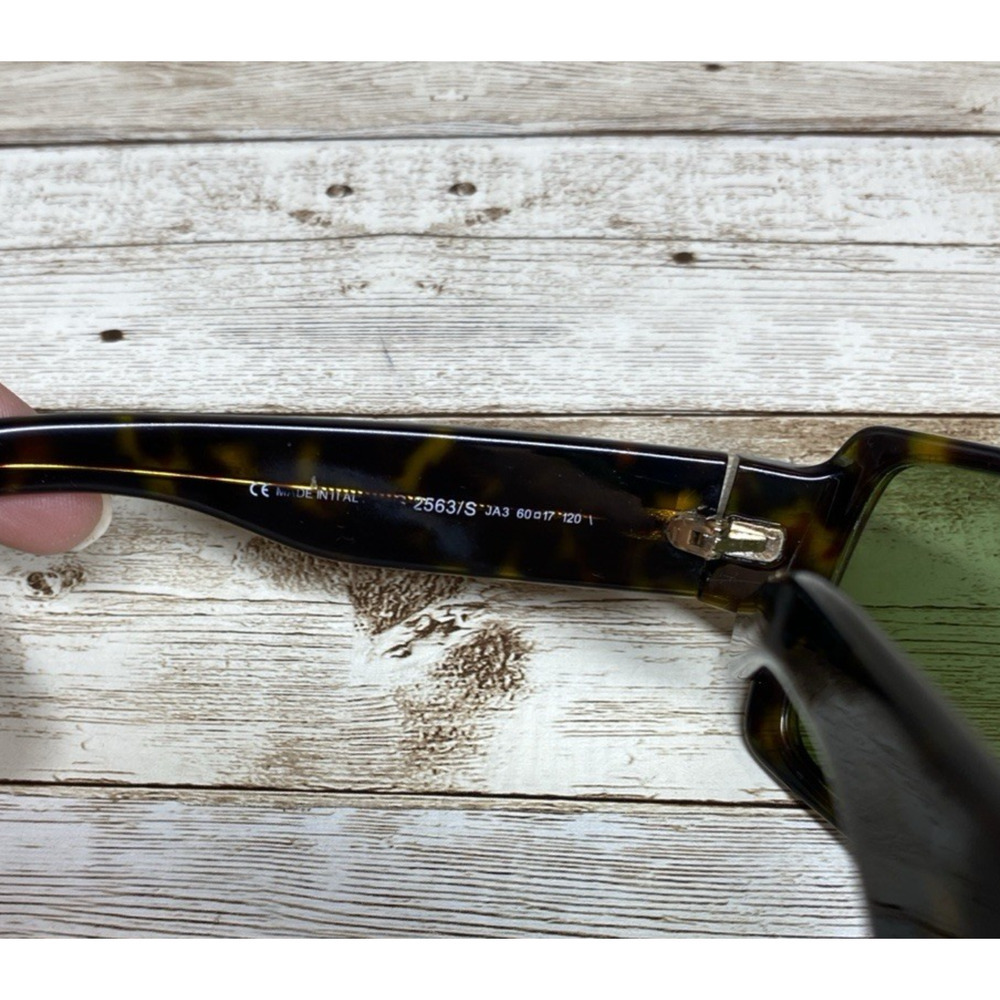 Gucci Sunglasses Unisex GG 2563/S Brown Tortoise Green Lens Italy Vintage - Picture 11 of 16